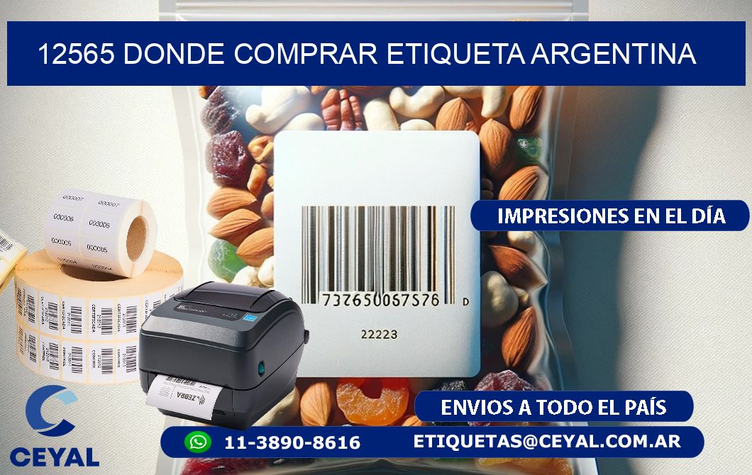 12565 DONDE COMPRAR ETIQUETA ARGENTINA