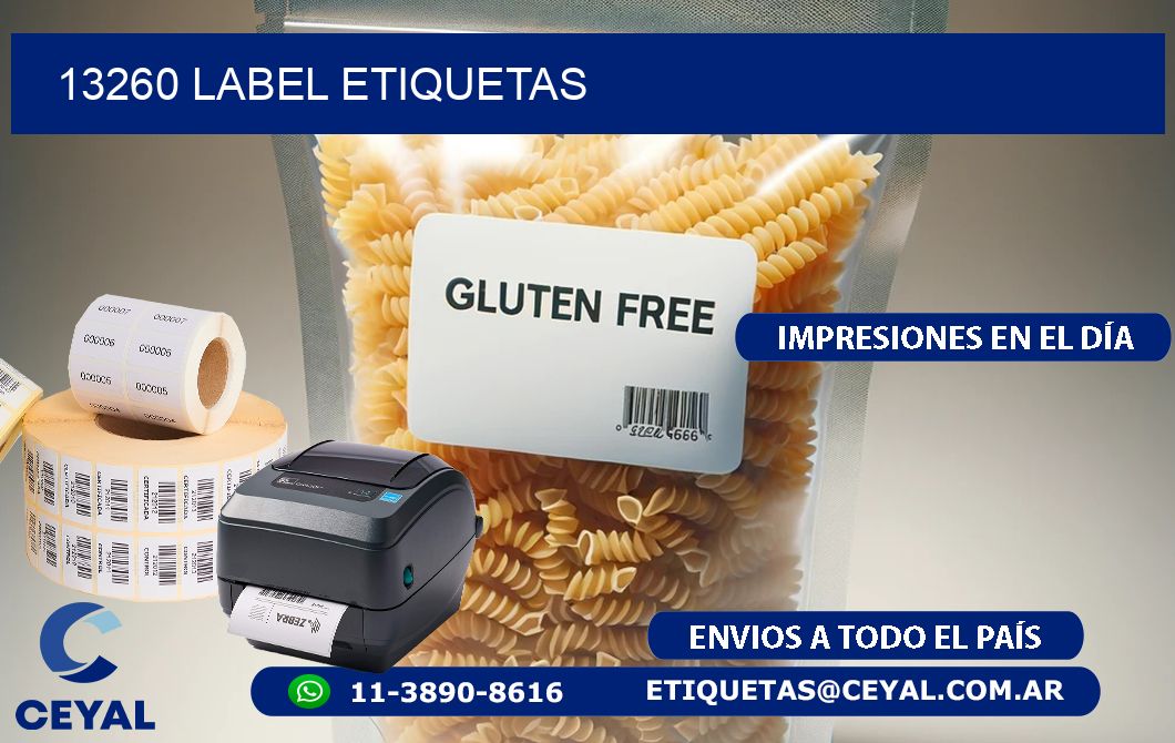 13260 LABEL ETIQUETAS