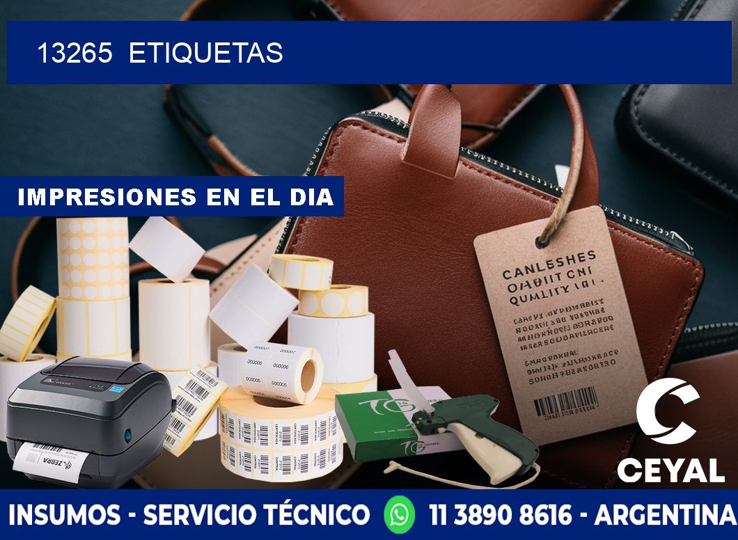 13265  ETIQUETAS