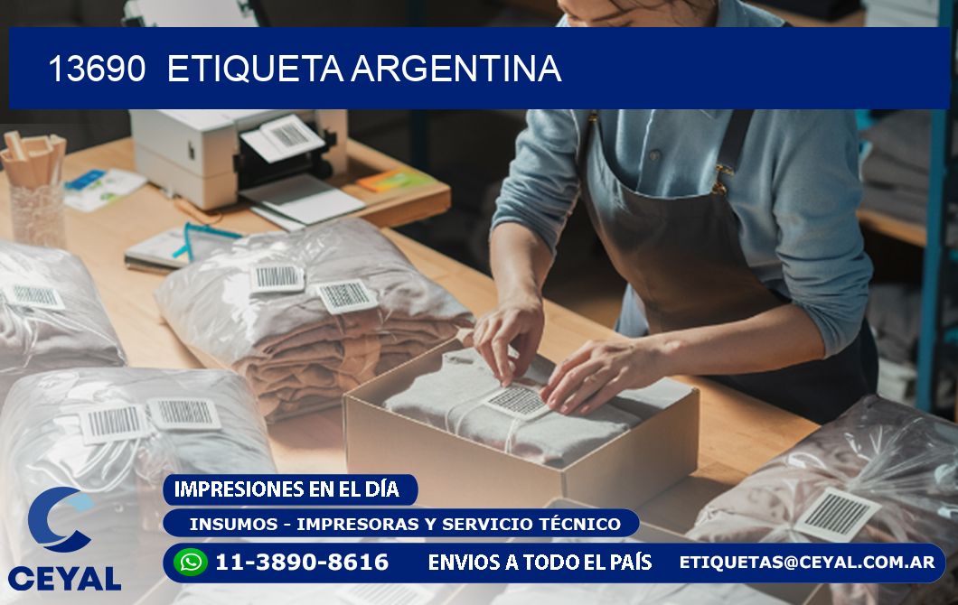 13690  ETIQUETA ARGENTINA