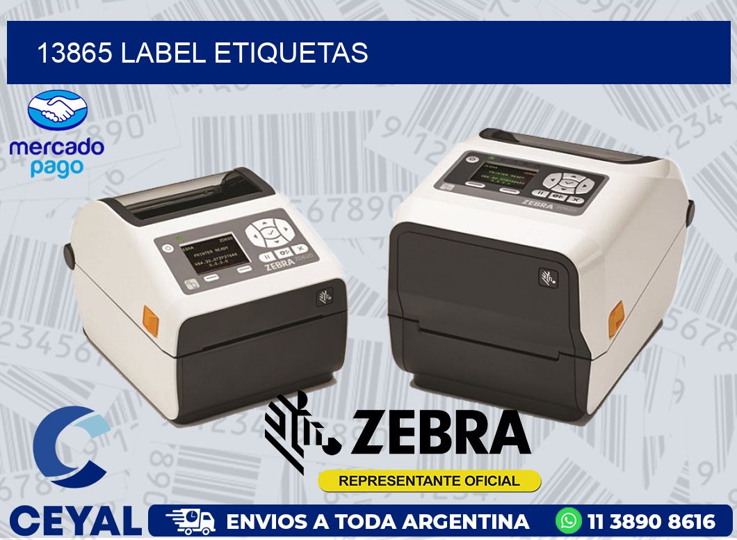 13865 LABEL ETIQUETAS