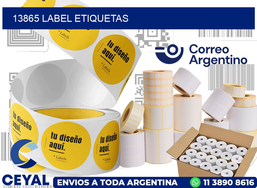 13865 LABEL ETIQUETAS