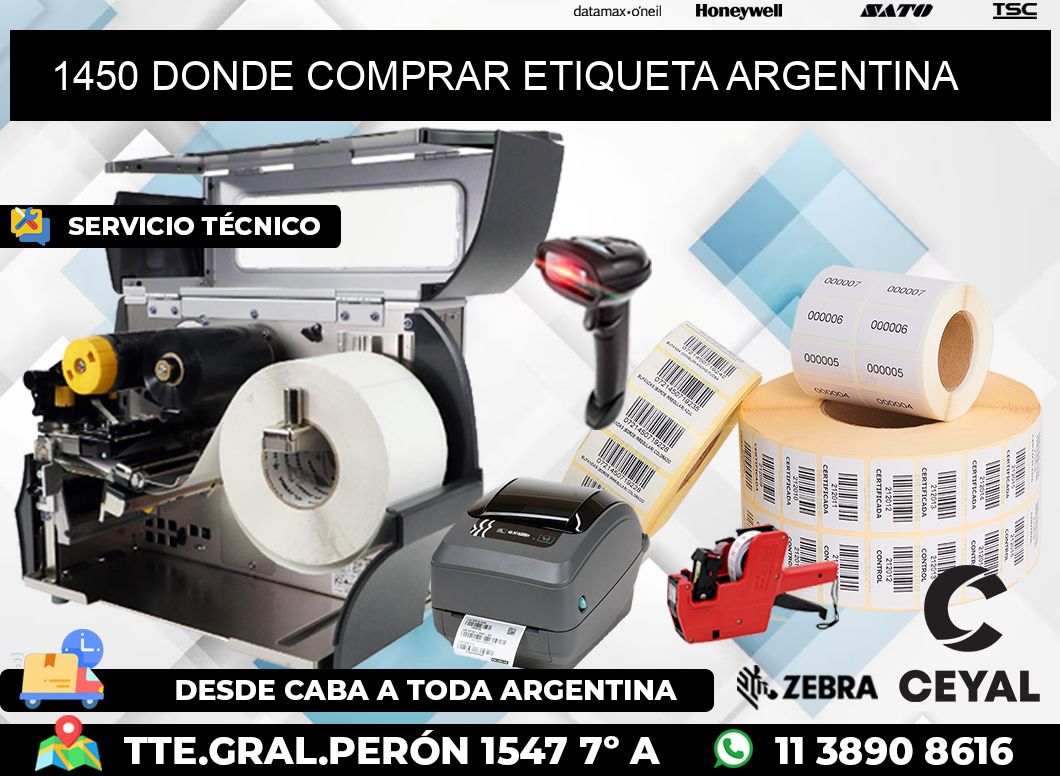 1450 DONDE COMPRAR ETIQUETA ARGENTINA