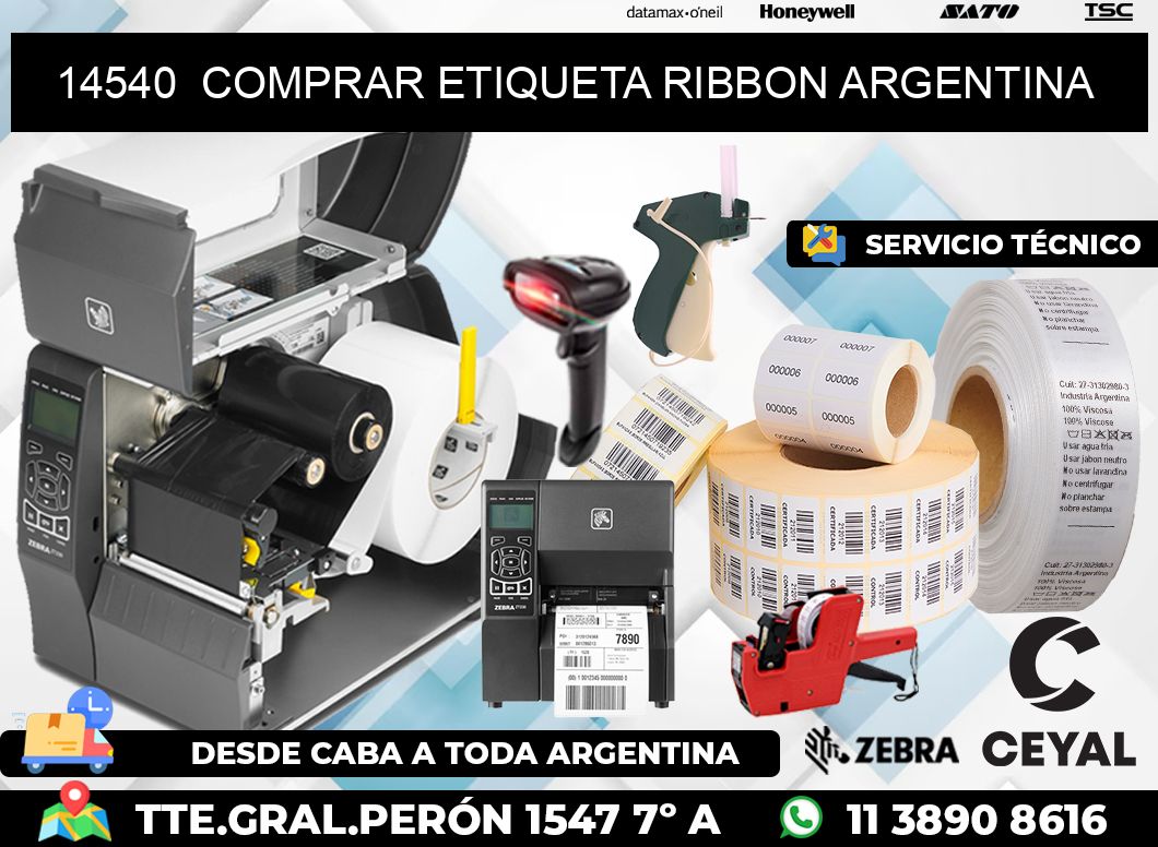 14540  COMPRAR ETIQUETA RIBBON ARGENTINA