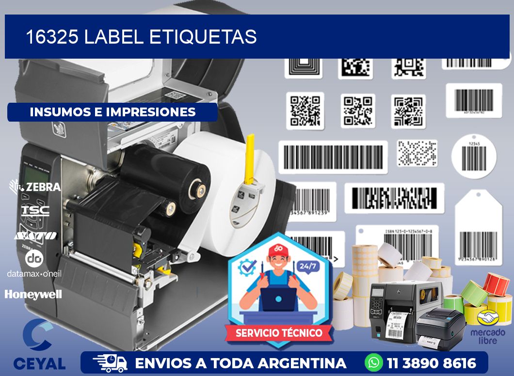 16325 LABEL ETIQUETAS