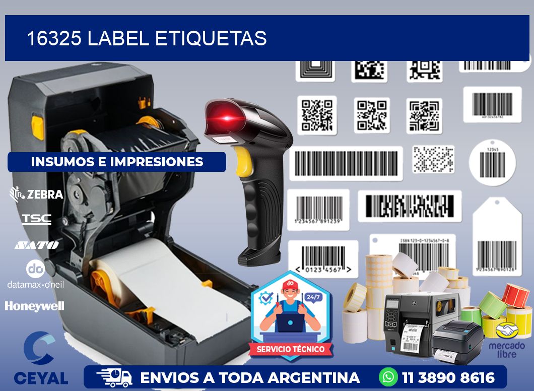 16325 LABEL ETIQUETAS