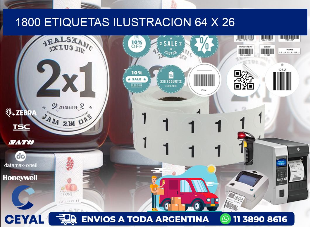 1800 ETIQUETAS ILUSTRACION 64 x 26