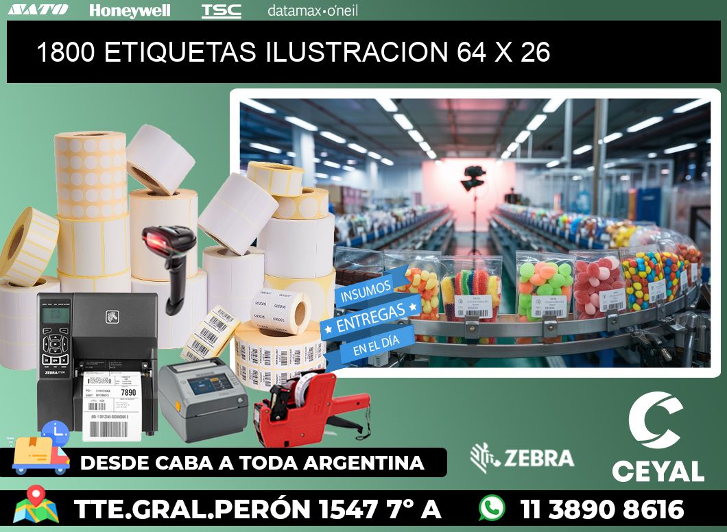 1800 ETIQUETAS ILUSTRACION 64 x 26