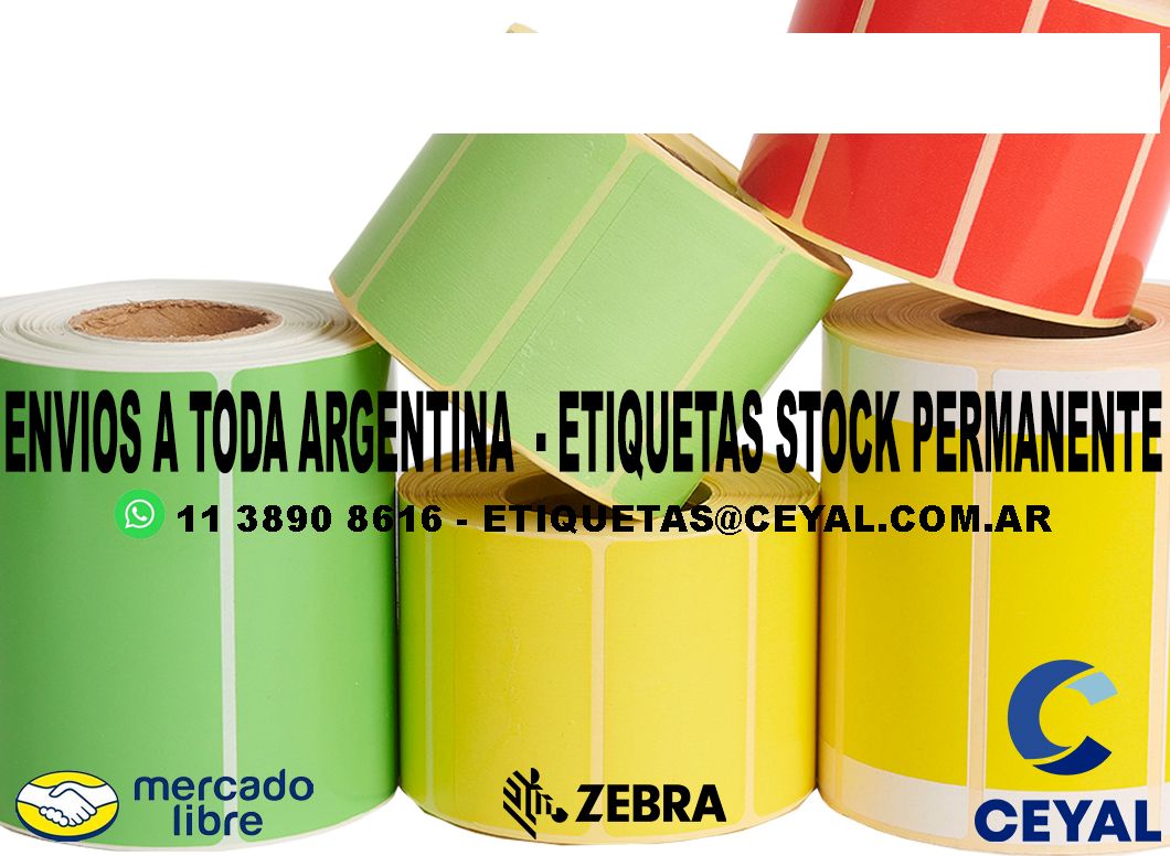 300 ETIQUETAS PAPEL 63 x 26 ENVIOS ARGENTINA