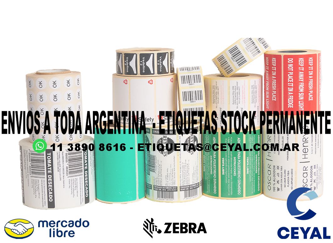 300 ETIQUETAS RIBBON 81 x 40