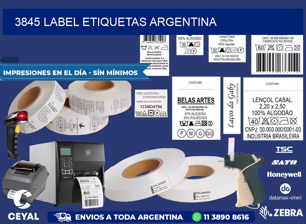 3845 LABEL ETIQUETAS ARGENTINA