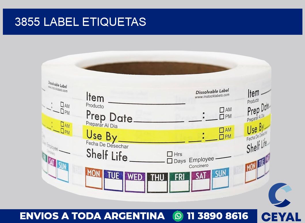 3855 LABEL ETIQUETAS