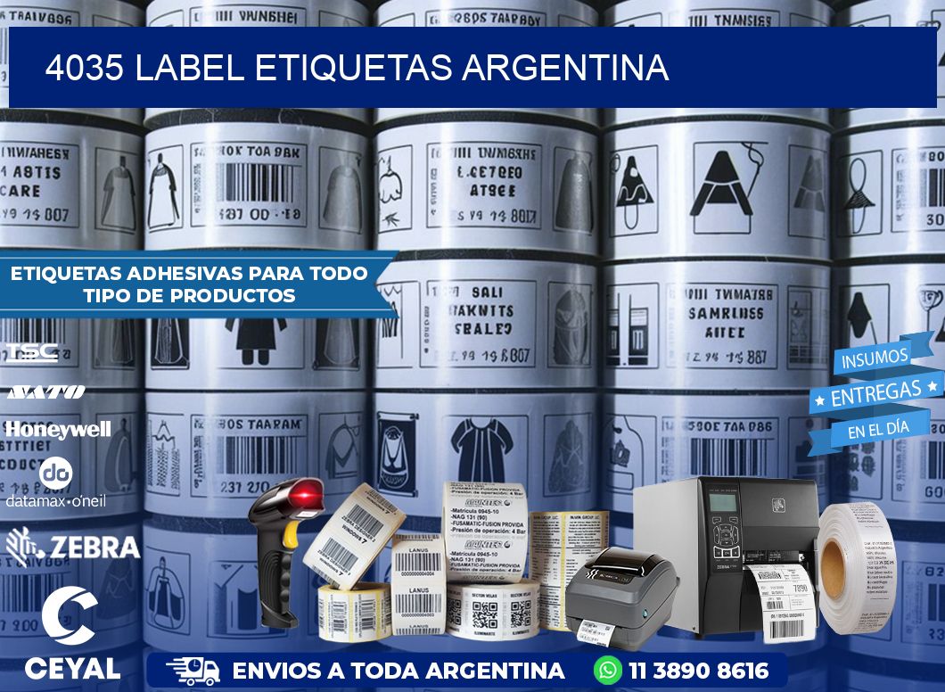 4035 LABEL ETIQUETAS ARGENTINA