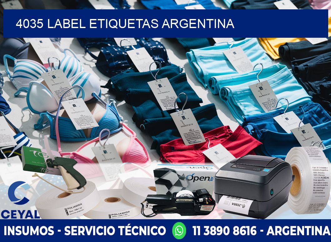 4035 LABEL ETIQUETAS ARGENTINA