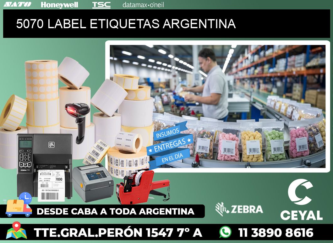 5070 LABEL ETIQUETAS ARGENTINA