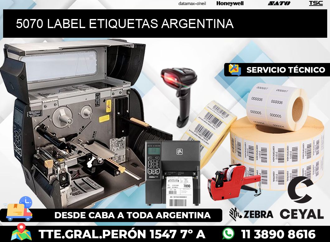 5070 LABEL ETIQUETAS ARGENTINA