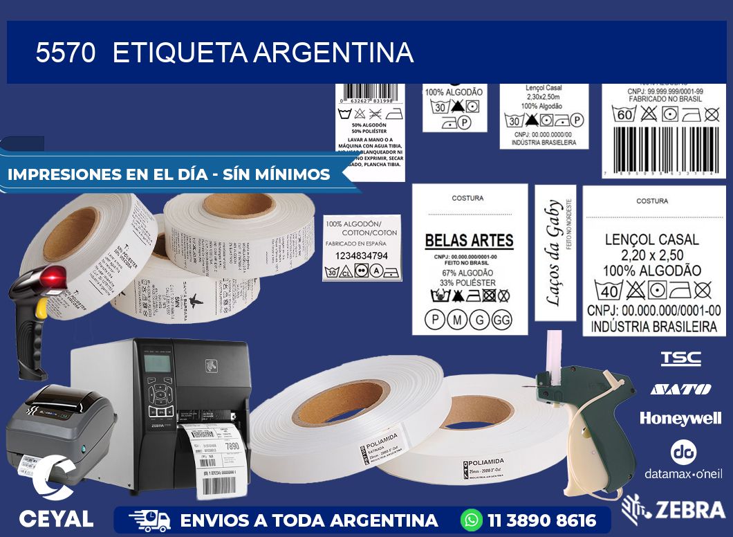 5570  ETIQUETA ARGENTINA