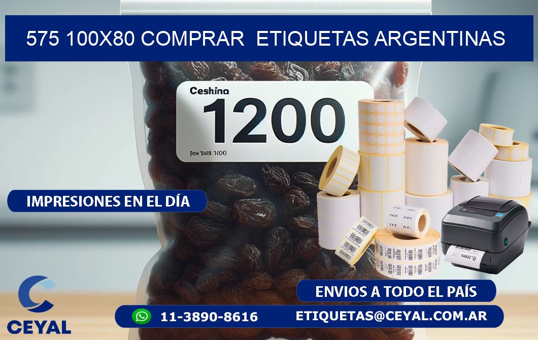575 100X80 COMPRAR  ETIQUETAS ARGENTINAS