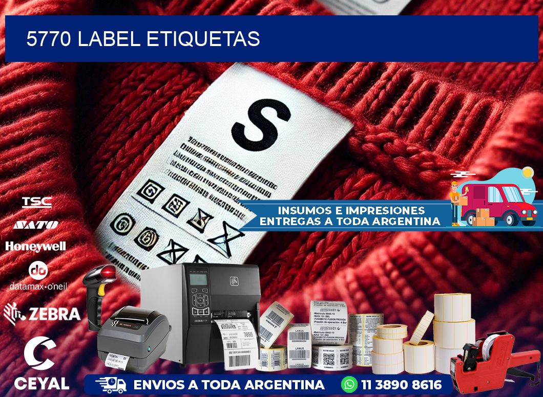 5770 LABEL ETIQUETAS