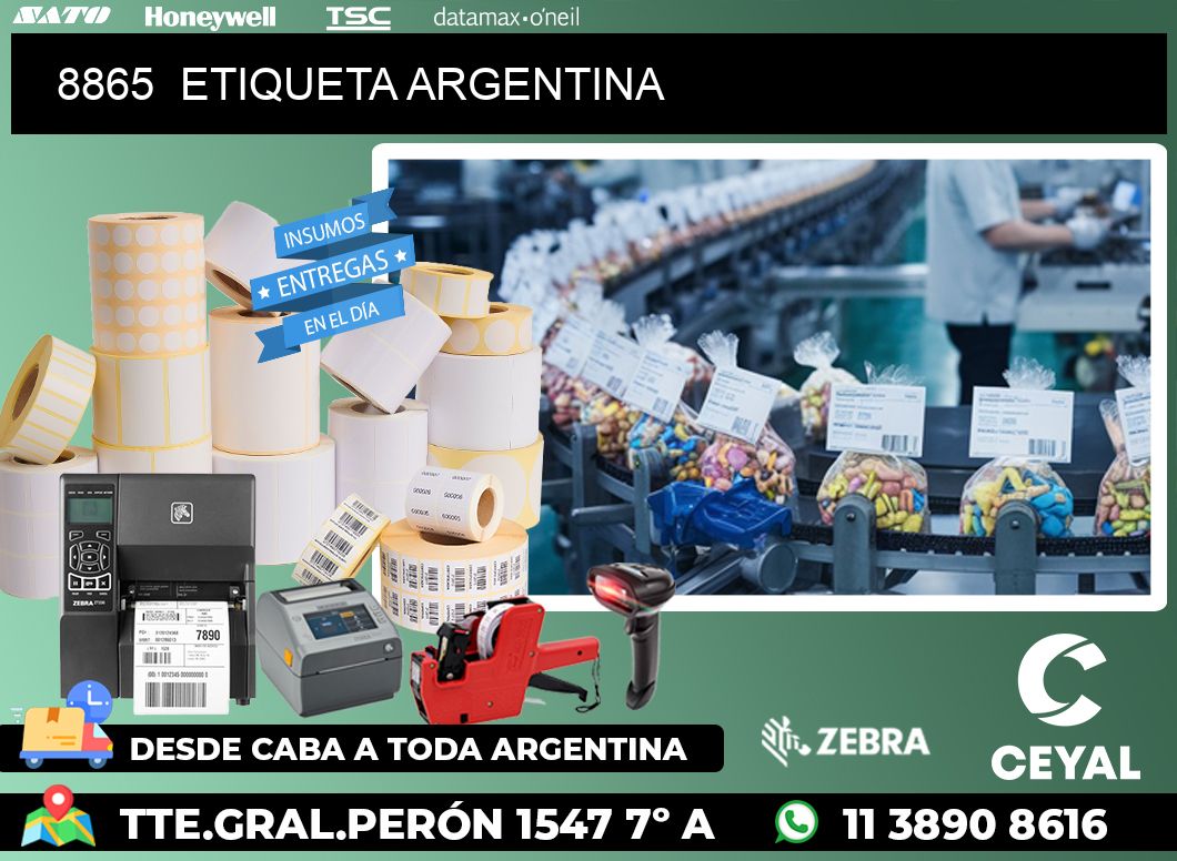 8865  ETIQUETA ARGENTINA