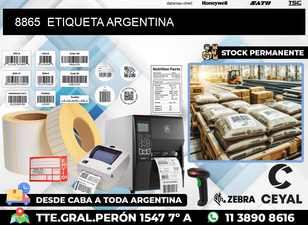 8865  ETIQUETA ARGENTINA