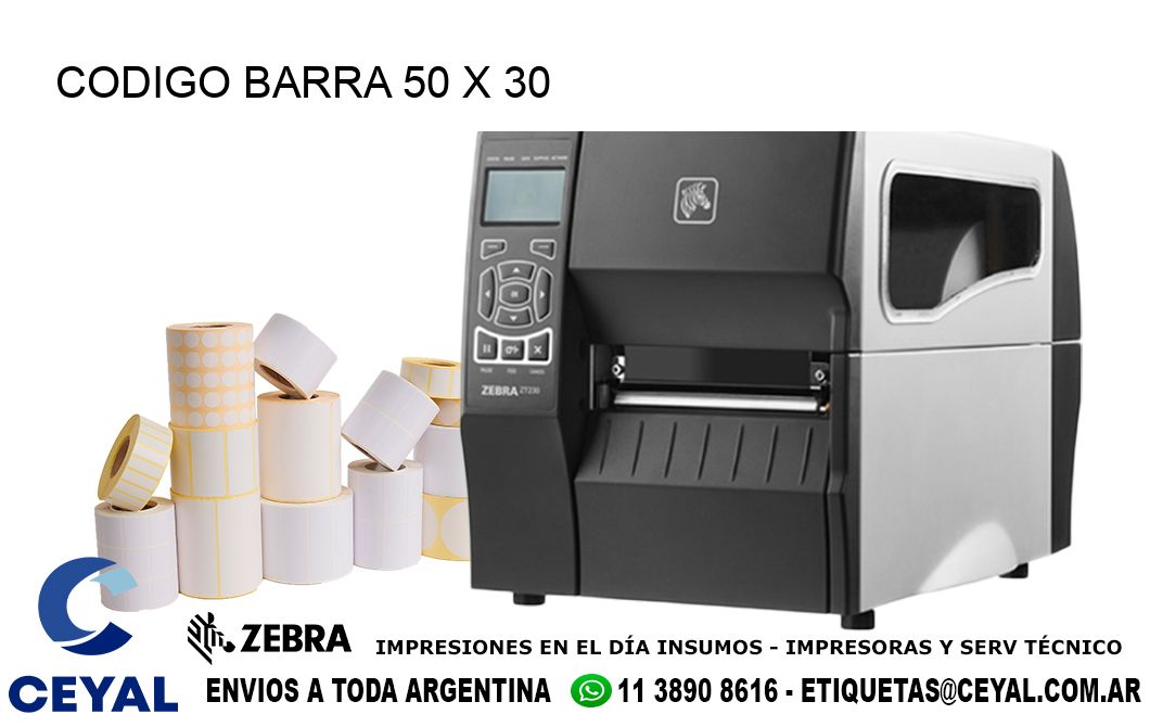 CODIGO BARRA 50 x 30