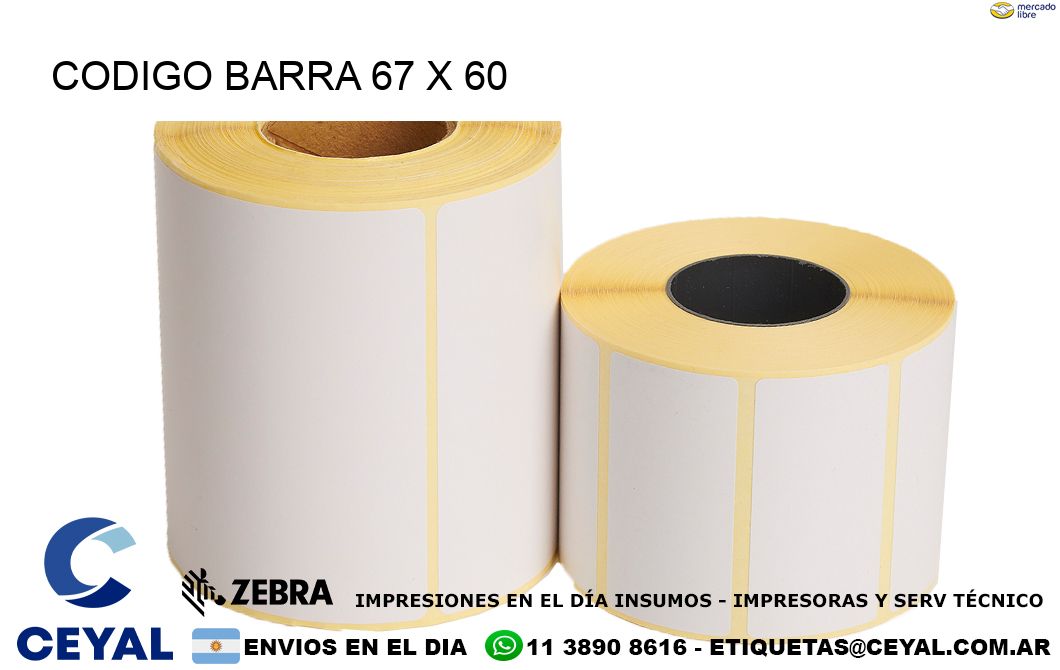 CODIGO BARRA 67 x 60