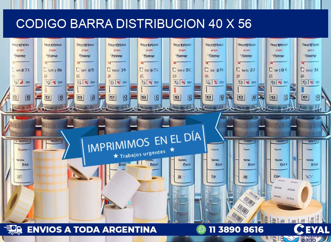CODIGO BARRA DISTRIBUCION 40 x 56