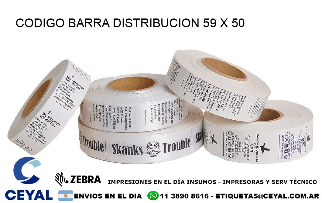 CODIGO BARRA DISTRIBUCION 59 x 50