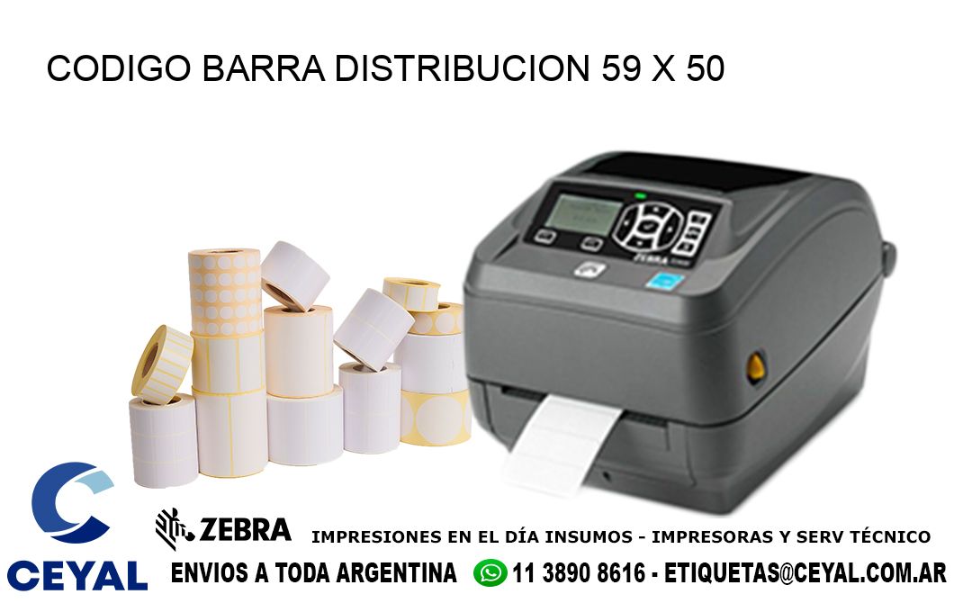 CODIGO BARRA DISTRIBUCION 59 x 50