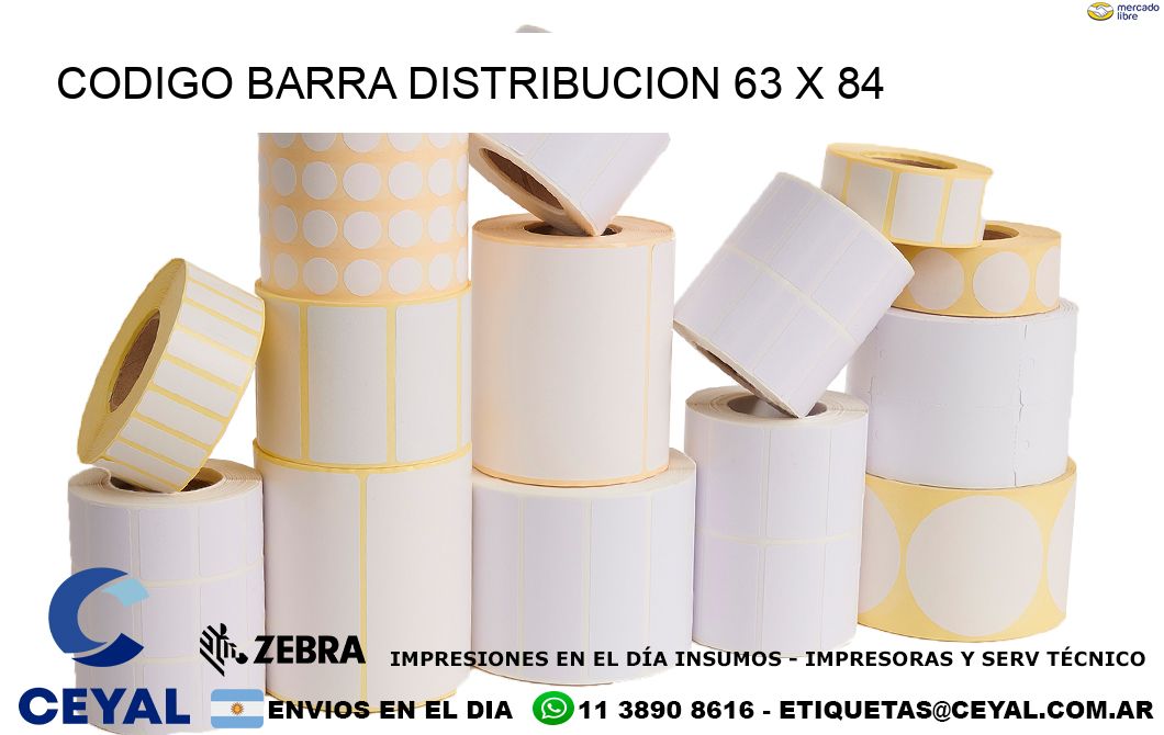 CODIGO BARRA DISTRIBUCION 63 x 84