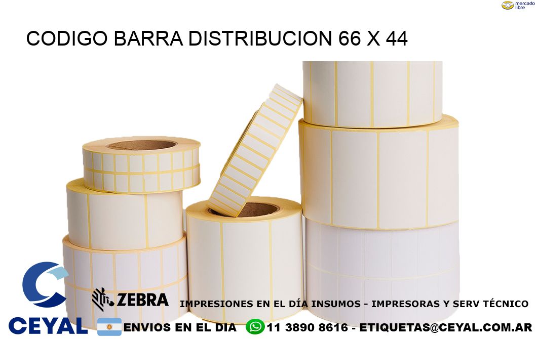 CODIGO BARRA DISTRIBUCION 66 x 44