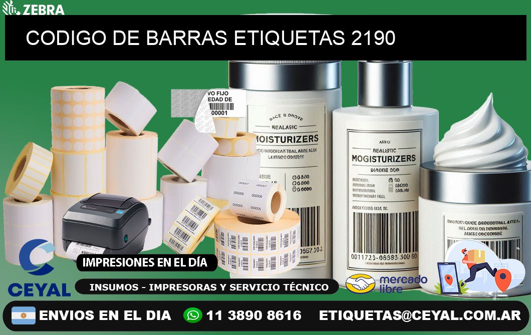 CODIGO DE BARRAS ETIQUETAS 2190