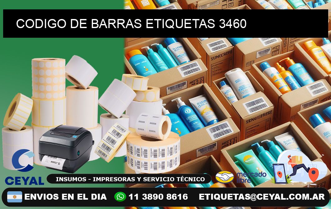 CODIGO DE BARRAS ETIQUETAS 3460