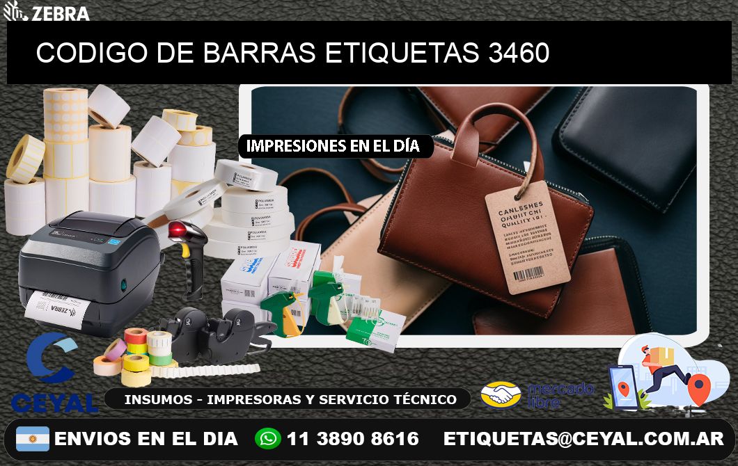 CODIGO DE BARRAS ETIQUETAS 3460