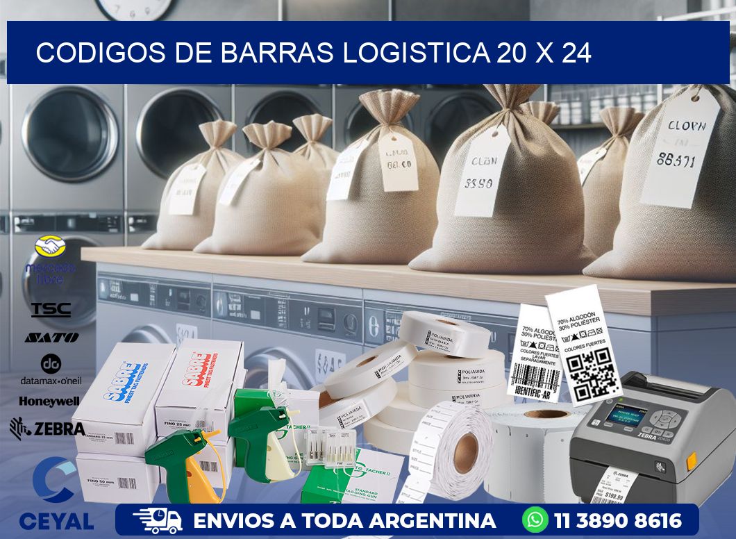CODIGOS DE BARRAS LOGISTICA 20 x 24