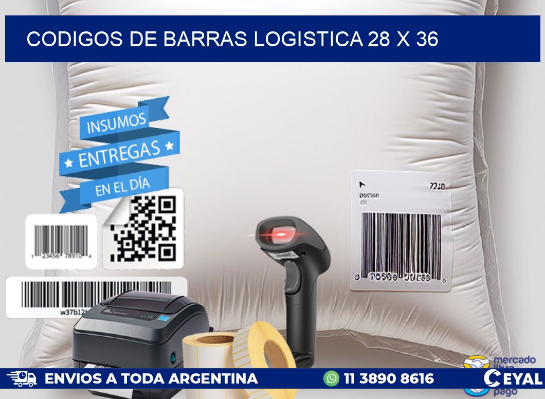 CODIGOS DE BARRAS LOGISTICA 28 x 36