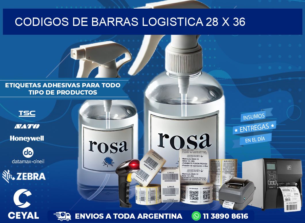 CODIGOS DE BARRAS LOGISTICA 28 x 36