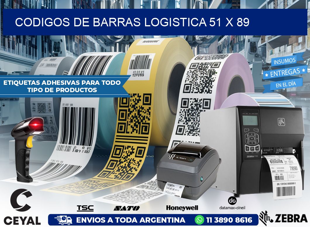 CODIGOS DE BARRAS LOGISTICA 51 x 89