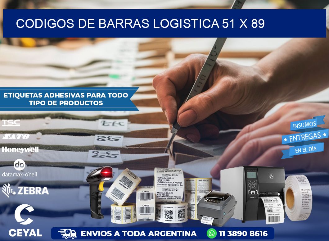 CODIGOS DE BARRAS LOGISTICA 51 x 89