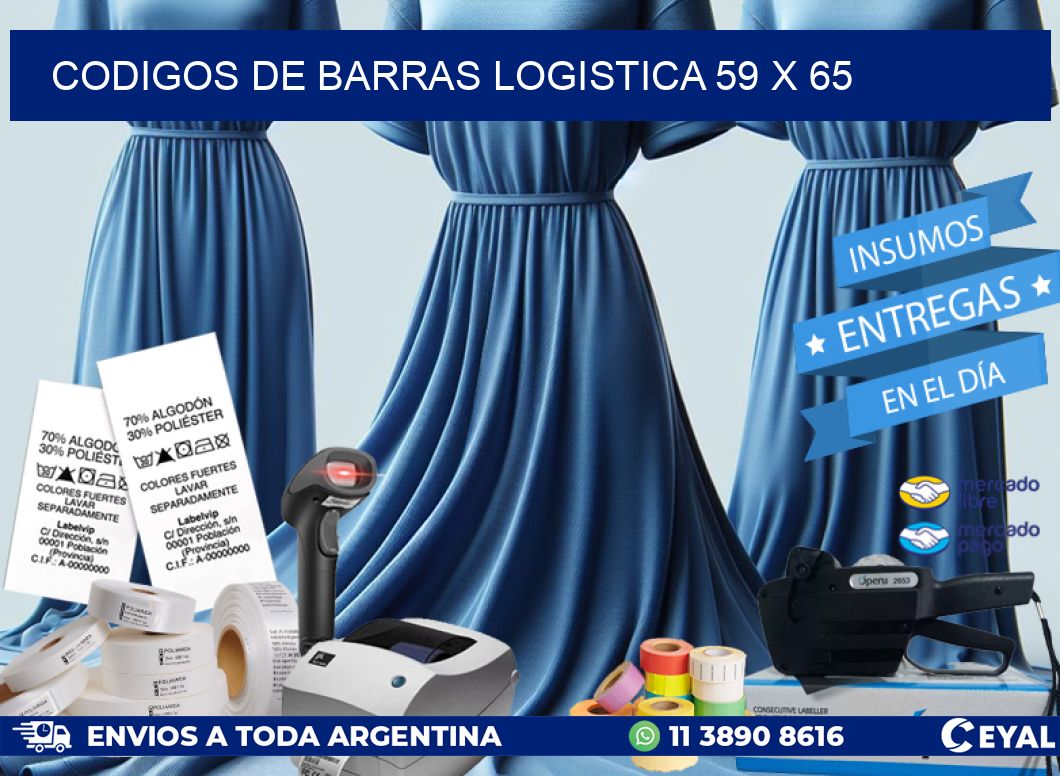 CODIGOS DE BARRAS LOGISTICA 59 x 65