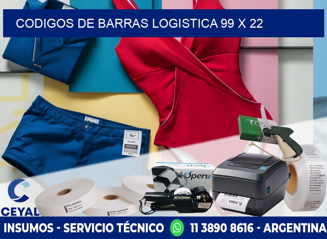 CODIGOS DE BARRAS LOGISTICA 99 x 22