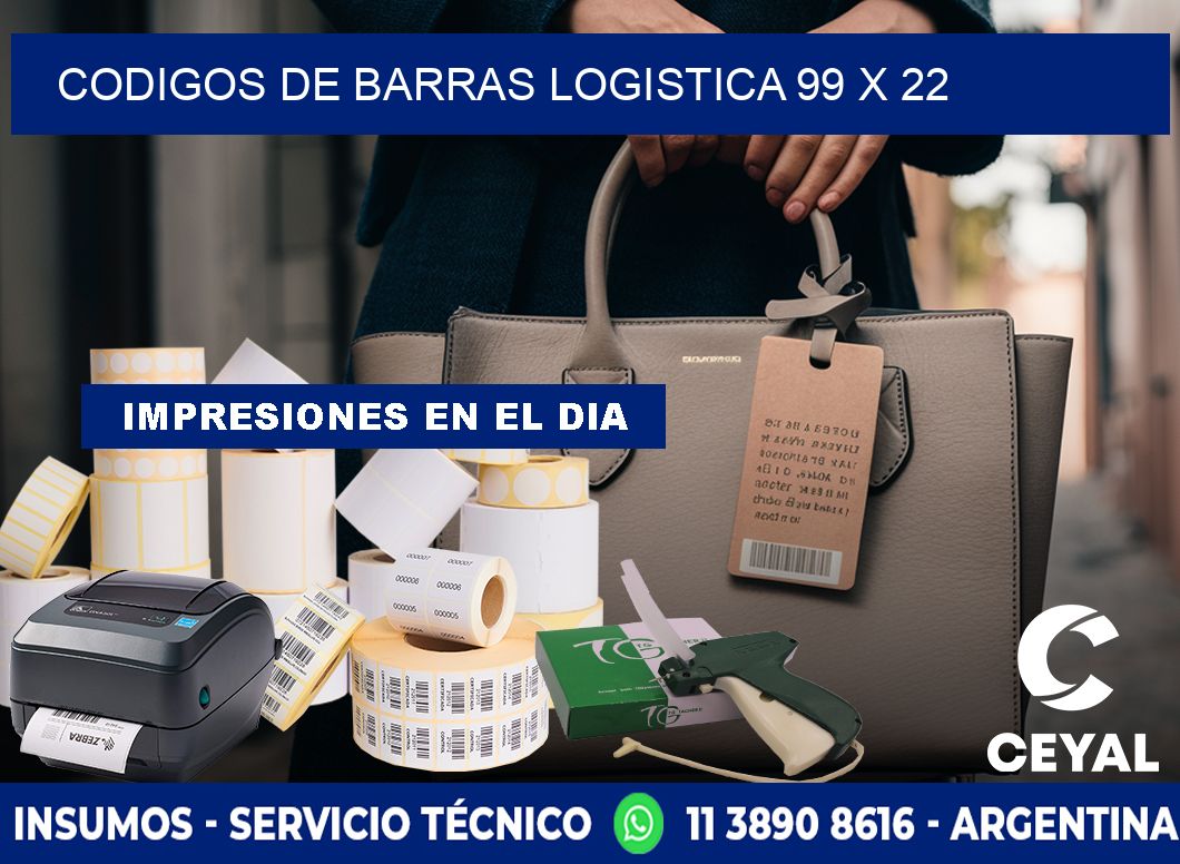 CODIGOS DE BARRAS LOGISTICA 99 x 22