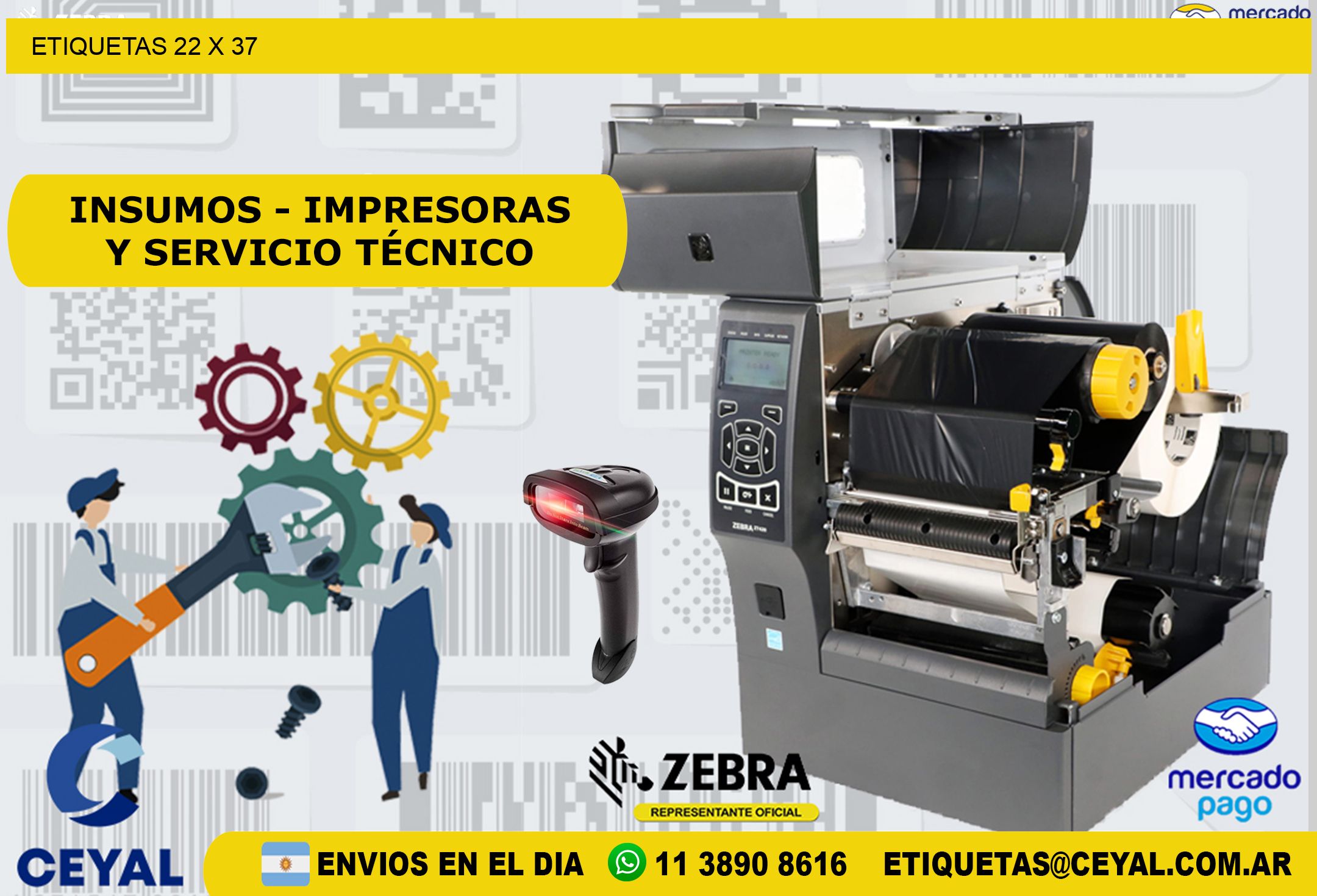 ETIQUETAS 22 x 37