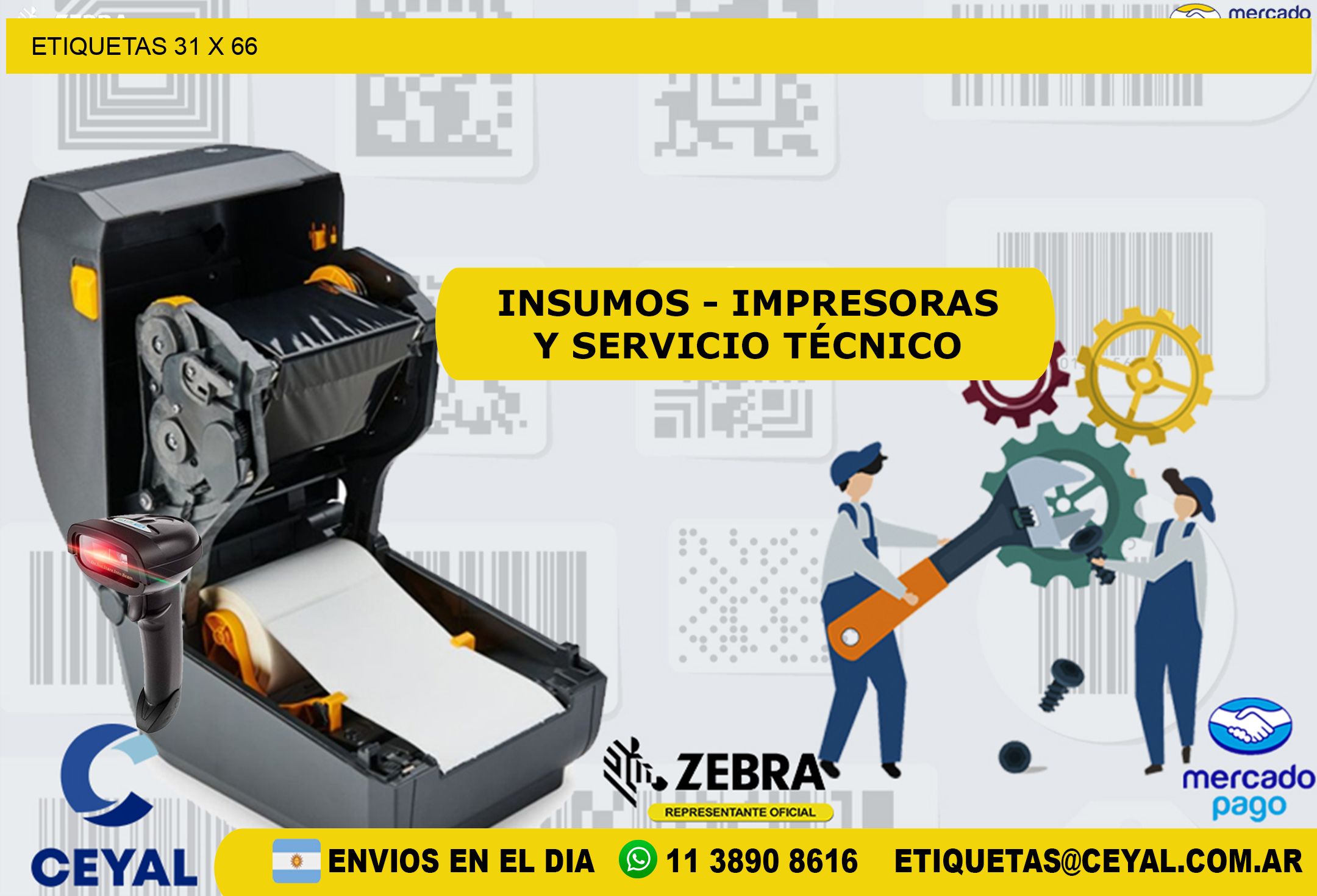 ETIQUETAS 31 x 66