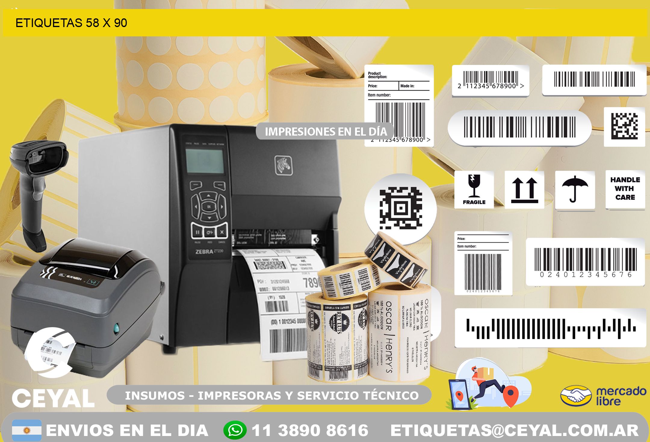 ETIQUETAS 58 x 90