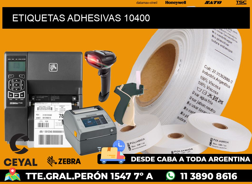ETIQUETAS ADHESIVAS 10400