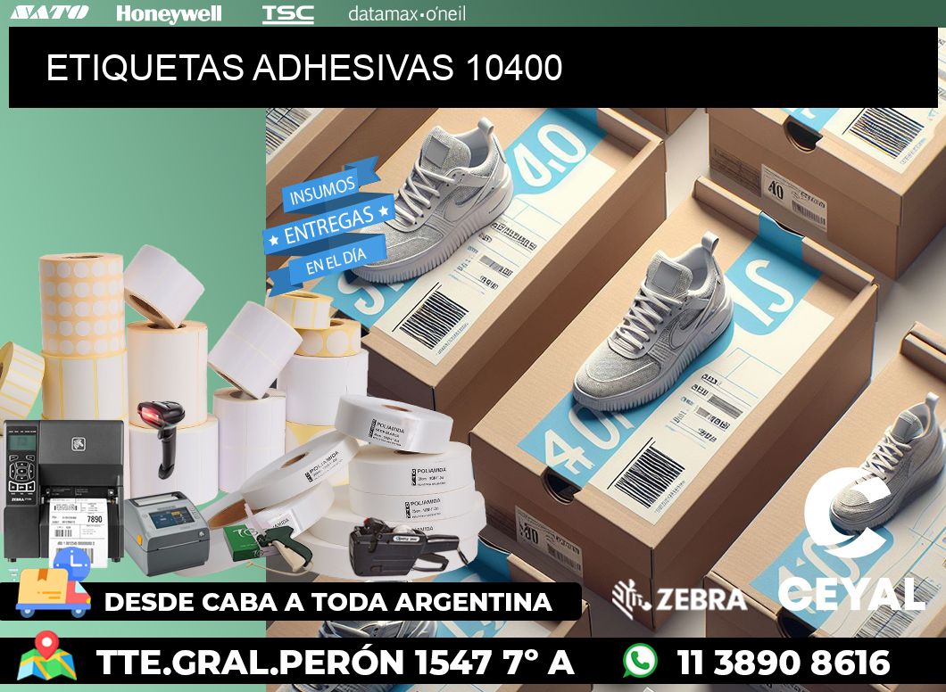 ETIQUETAS ADHESIVAS 10400