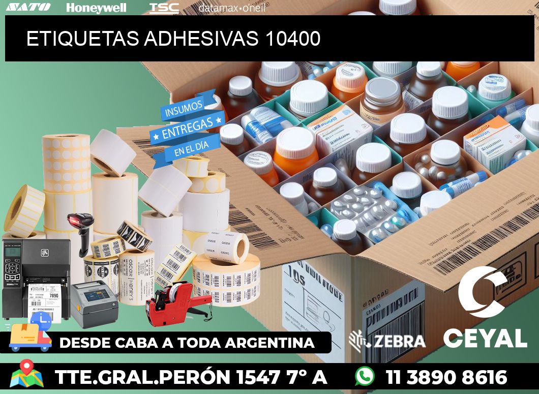 ETIQUETAS ADHESIVAS 10400