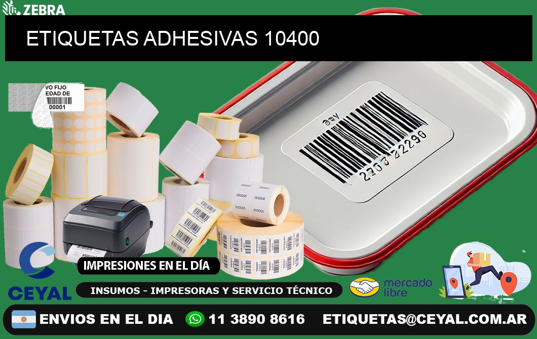 ETIQUETAS ADHESIVAS 10400
